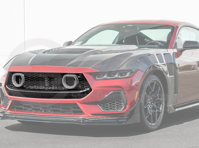 2024-UP FORD MUSTANG ECOBOOST & GT | GTV STYLE FRONT UPPER GRILLE LED AIR INTAKES